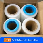 4 Rolls x 18" x 1500 Feet x 80 Gauge Clear Commercial Grade Heavy Duty Plastic S... - Image 8