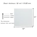 BANLTRE 10 Sheets 10 mil Mylar Sheet 12 x 12 inch Milky Translucent PET Blank St... - Image 4