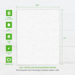 PrintWorks 100% Recycled Printer Paper 8.5" x 11" White - 20 lb Copy & Multipurp... - Image 4