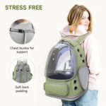 Cawypety Cat Backpack Carrier, Breathable Cat Carrier Large Space Bubble Pet Bac... - Image 6