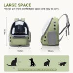 Cawypety Cat Backpack Carrier, Breathable Cat Carrier Large Space Bubble Pet Bac... - Image 8