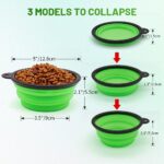 Dog Bowl Pet Collapsible Bowls, 2 Pack for Cats Dogs, Portable Pet Feeding Water... - Image 4