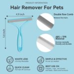 Pet Hair Remover, Dog and Cat Hair Remover, Wool Hair Remover, Carpet Rake for P... - Image 4
