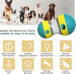 BSISUERM Dog Puzzle Toy Adjustable Treat Dispensing Ball Food Dispenser Tough Sl... - Image 3
