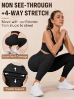 Laite Hebe Leggings for Women - High Waisted Full Length Buttery Soft Yoga Pants... - Image 5