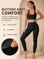 Laite Hebe Leggings for Women - High Waisted Full Length Buttery Soft Yoga Pants... - Image 6