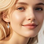 925 Sterling Silver Earrings for Women 14k Gold Hoop Earrings Full Diamond Hypoa... - Image 8