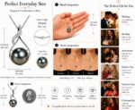NONNYL Gifts for Women Wife-Tahitian-Black-Pearl-Necklace-Gift for Wife Wedding ... - Image 7