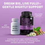 12-in-1 Melatonin Sleep Capsules - Natural Sleep Aids for Adults with Melatonin ... - Image 3