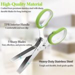 2026 Upgraded Herb Scissors, Effortless Herb Shears Cutter Tool with Sharp Stain... - Image 3
