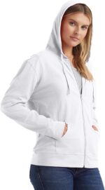 Hanes womens Slub Knit Full-zip Hoodie, Textured Cotton Zip-up T-shirt Hoodie fo... - Image 4