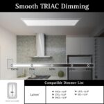Ultralux Framed 1x4 ft LED Light Panel - CCT Switchable Surface Mount Light with... - Image 5