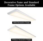 Ultralux Framed 1x4 ft LED Light Panel - CCT Switchable Surface Mount Light with... - Image 6