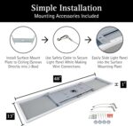 Ultralux Framed 1x4 ft LED Light Panel - CCT Switchable Surface Mount Light with... - Image 7