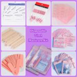 Disposable Nail Supplies Kits,Professional Manicure Press On Nail Tool Kit with ... - Image 5