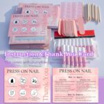 Disposable Nail Supplies Kits,Professional Manicure Press On Nail Tool Kit with ... - Image 7