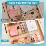 Vtopmart 25 PCS Clear Plastic Drawer Organizers Set, 4-Size Versatile Bathroom a... - Image 3