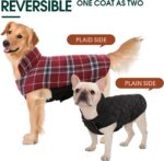 Kuoser Waterproof Dog Coat, Reversible Dog Jacket for Medium Dogs, Adjustable Du... - Image 5