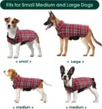 Kuoser Waterproof Dog Coat, Reversible Dog Jacket for Medium Dogs, Adjustable Du... - Image 6