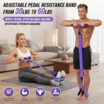 Upgrade Pedal Resistance Band with Handle, Adjustable Tube Foot Pedal Device Pul... - Image 4