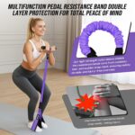 Upgrade Pedal Resistance Band with Handle, Adjustable Tube Foot Pedal Device Pul... - Image 5