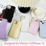 Hython for iPhone 14 Case & iPhone 13 Case Cute Polka Dot Aesthetic Design Simpl... - Image 6
