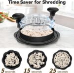 Ukeetap 10" Pro Chicken Shredder Tool Twist Large for Kitchen, BPA-Free Food-Saf... - Image 4