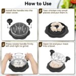 Ukeetap 10" Pro Chicken Shredder Tool Twist Large for Kitchen, BPA-Free Food-Saf... - Image 7