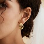SHERLOVE Trendy Gold Plated Knot Earrings for Women Chunky Statement Drop Dangle... - Image 3