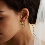 SHERLOVE Trendy Gold Plated Knot Earrings for Women Chunky Statement Drop Dangle... - Image 4