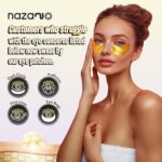 NAZANO 24K Gold Under Eye Patches - 60 Pack for Puffy Eyes, Dark Circles, Bags &... - Image 3