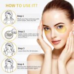 NAZANO 24K Gold Under Eye Patches - 60 Pack for Puffy Eyes, Dark Circles, Bags &... - Image 6