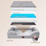 EHEYCIGA Orthopedic Dog Beds Large Sized Dog, Waterproof Memory Foam Pet Bed wit... - Image 6