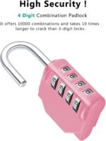 ZHEGE Combination Lock, 4 Digit Combination Padlock Outdoor, School Lock, Gym Lo... - Image 3