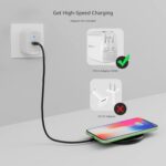 Amazon Basics Wireless Charger, 15W Qi Certified Wireless Charging Pad with USB ... - Image 4