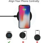 Amazon Basics Wireless Charger, 15W Qi Certified Wireless Charging Pad with USB ... - Image 5