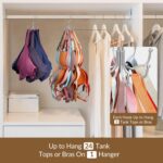 ZEDODIER Tank Top Hanger, Rotatable Bra Organzier for Closet, Max 24 Storage Cap... - Image 4