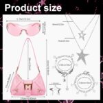 Y2k Accessories for Women, Set Included Y2k Purse, Silver Star Hair Clips, Star ... - Image 3
