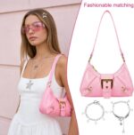 Y2k Accessories for Women, Set Included Y2k Purse, Silver Star Hair Clips, Star ... - Image 7