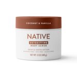 Native Coconut & Vanilla Exfoliating Body Scrub for Women & Men, 1 Wash to Soft,... - Image 7