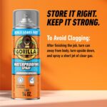 Gorilla Waterproofing Spray Clear, Flexible Rubberized Sealant Coating, Paintabl... - Image 8