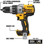 DEWALT 20V MAX XR Cordless Hammer Drill Driver Brushless, Heavy Duty 1/2", 3-Spe... - Image 3