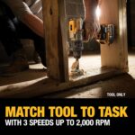 DEWALT 20V MAX XR Cordless Hammer Drill Driver Brushless, Heavy Duty 1/2", 3-Spe... - Image 8