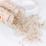 Push Pins 600 Count, Standard Rose Gold Pins Clear Thumb Tacks Steel Point and C... - Image 5