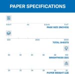 Hammermill Printer Paper, Premium Color 32 lb Copy Paper, 8.5 x 11-1 Ream (500 S... - Image 4