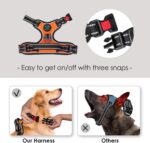 PHOEPET No Pull Dog Harness Medium Reflective Front Clip Vest with Handle,Adjust... - Image 4