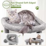 Globlazer Corner Cat Tree Tower for Indoor Cats, 51in Multi-Level Cat Condo Towe... - Image 4