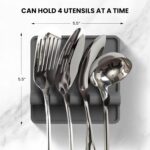 Zulay Kitchen Spoon Rest for Multiple Utensils High Heat-Resistant Silicone Drip... - Image 3