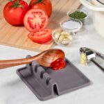 Zulay Kitchen Spoon Rest for Multiple Utensils High Heat-Resistant Silicone Drip... - Image 9
