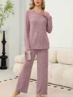 SAMPEEL Pajamas for Women Set Comfy Lounge Sets Two Piece Long Sleeve Cute Pjs S... - Image 4